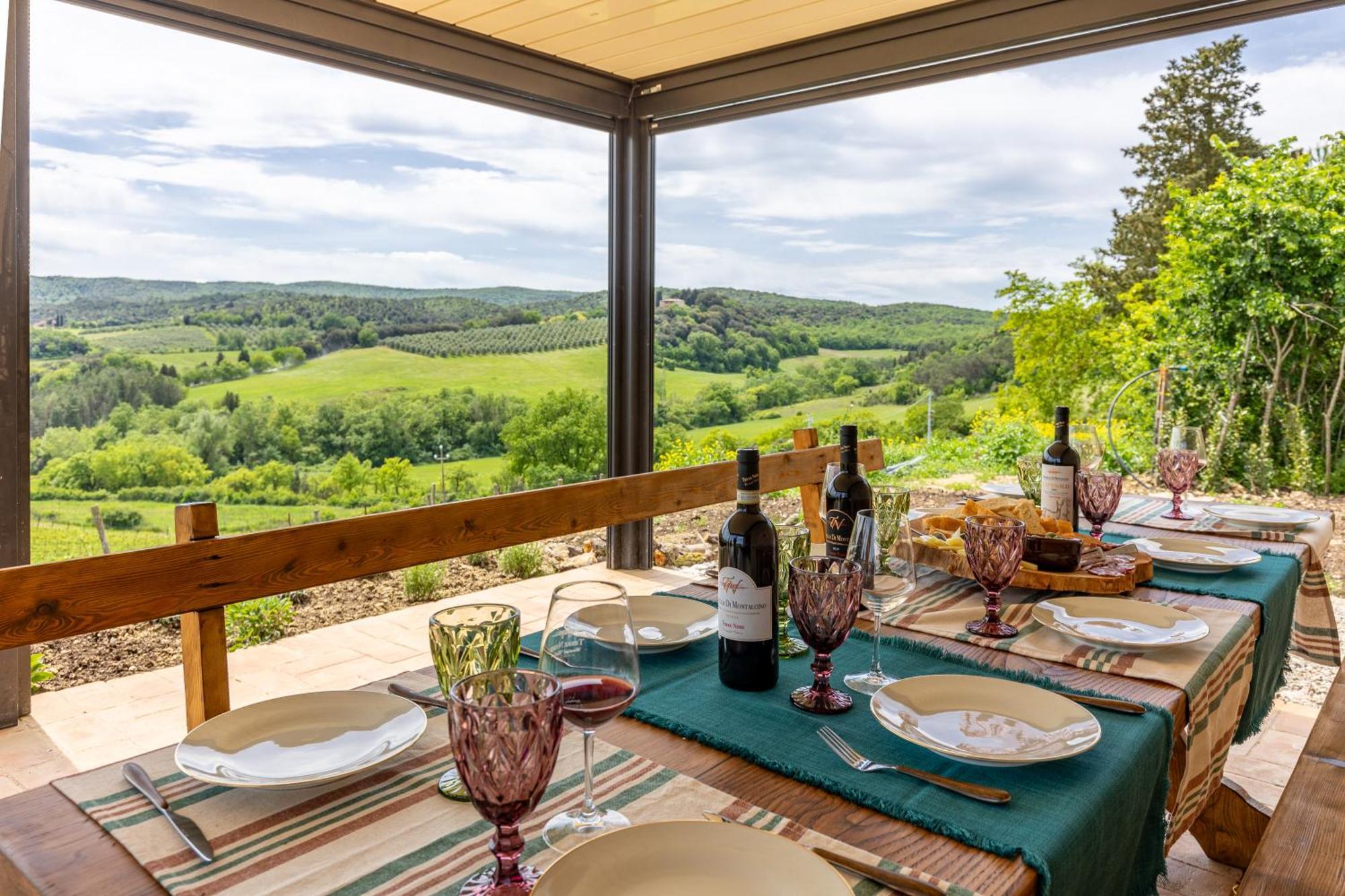 Pociano 1863 - Country House With Stunning View Of Siena Lupompesi Buitenkant foto